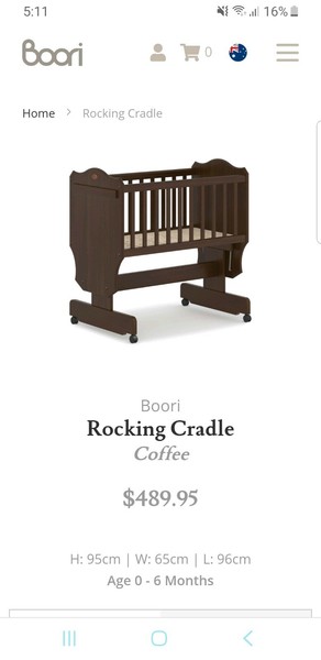 boori rocking bassinet